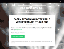Tablet Screenshot of proaudiohowto.com